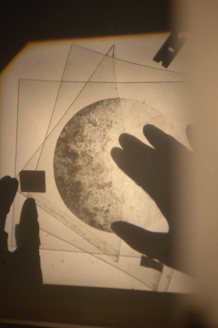 Stained Moons.  Process.  (Winter, 2019)