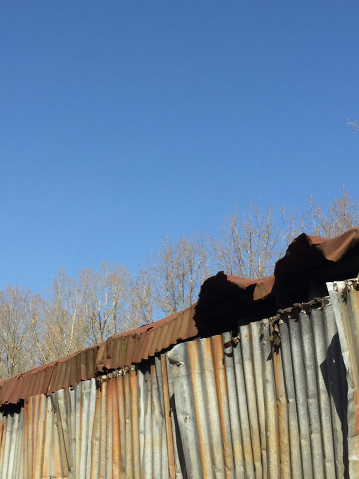 Corrugated. Sky.